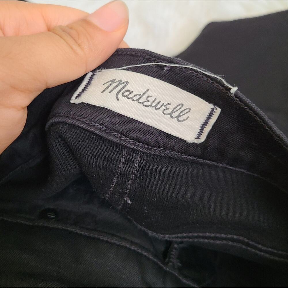 Madewell Black Denim 10" High Rise Skinny Jeans Women's 25 - Picture 8 of 13
